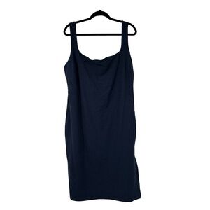 Beyond Yoga Dress Womens 4X Dark Blue Square Neckline‎ Sleeveless1 Athletic